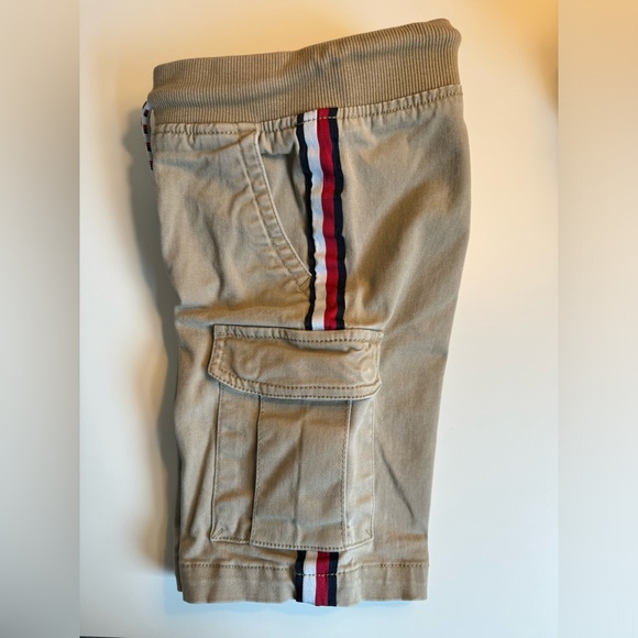 Tommy Hilfiger Side Stripes Khaki Cargo Boys’ Shorts (Gift with Purchase) - Picture 4 of 5
